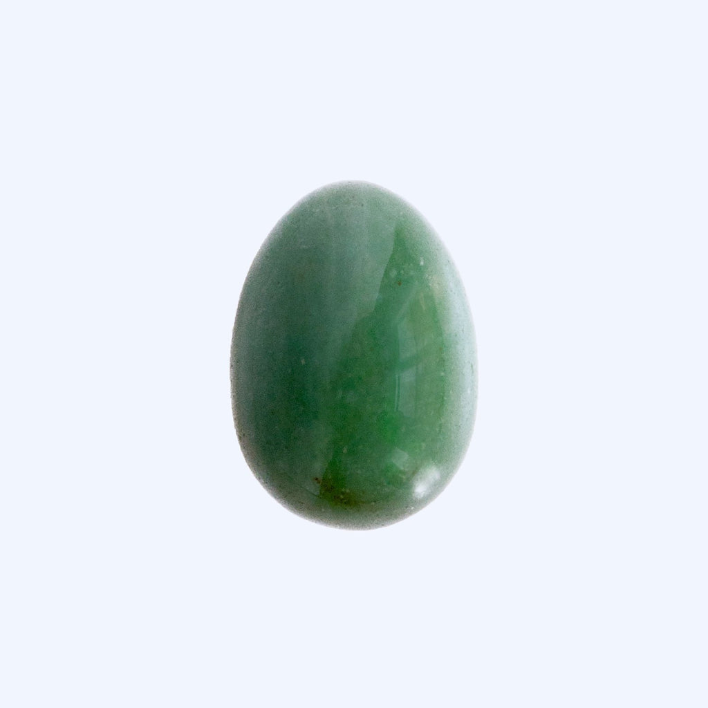 green aventurine egg.